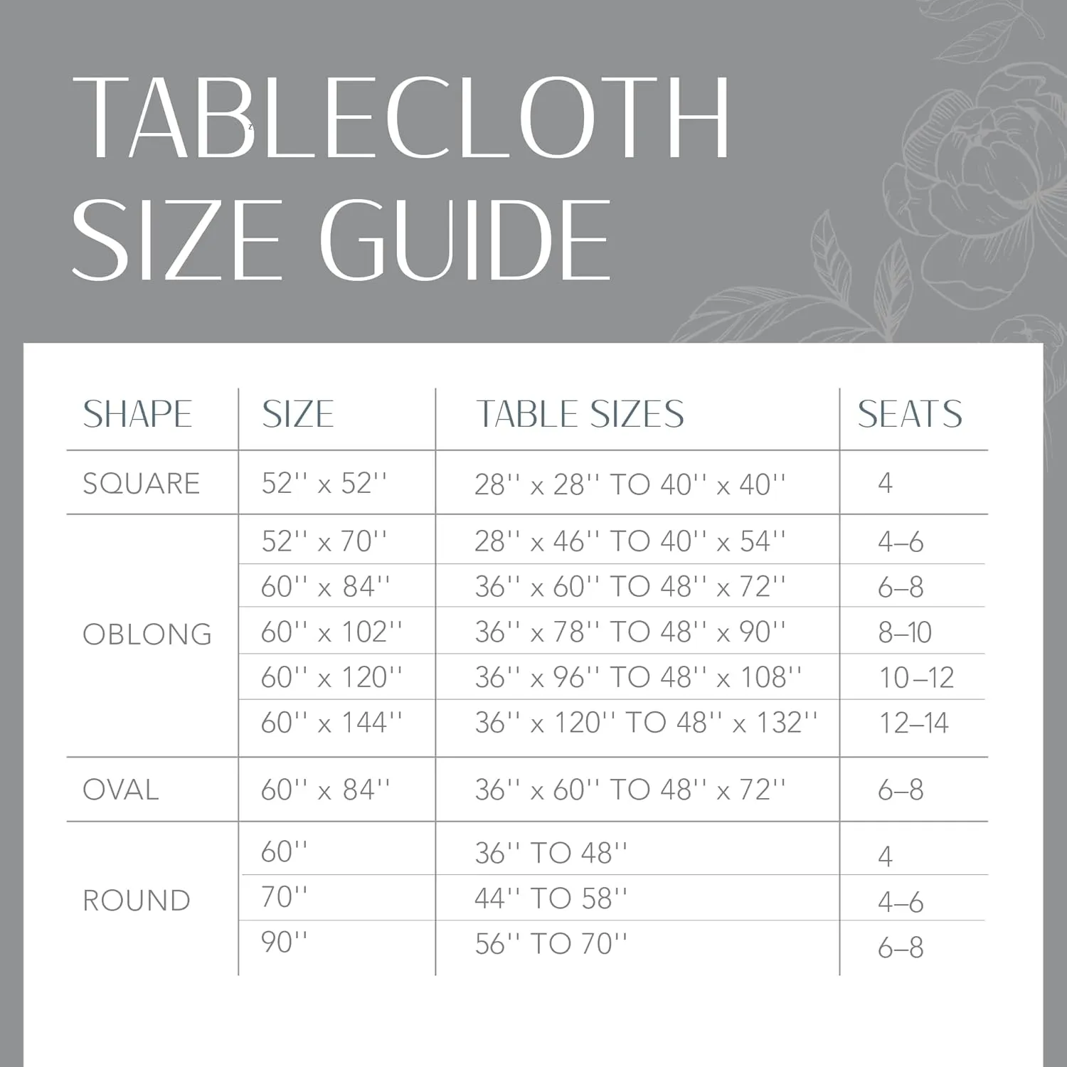 Elrene Home Fashions Monterey Linen Inspired Water- and Stain-Resistant Vinyl Tablecloth with Flannel Backing, 70 inches X 70 inches, Round, Sage