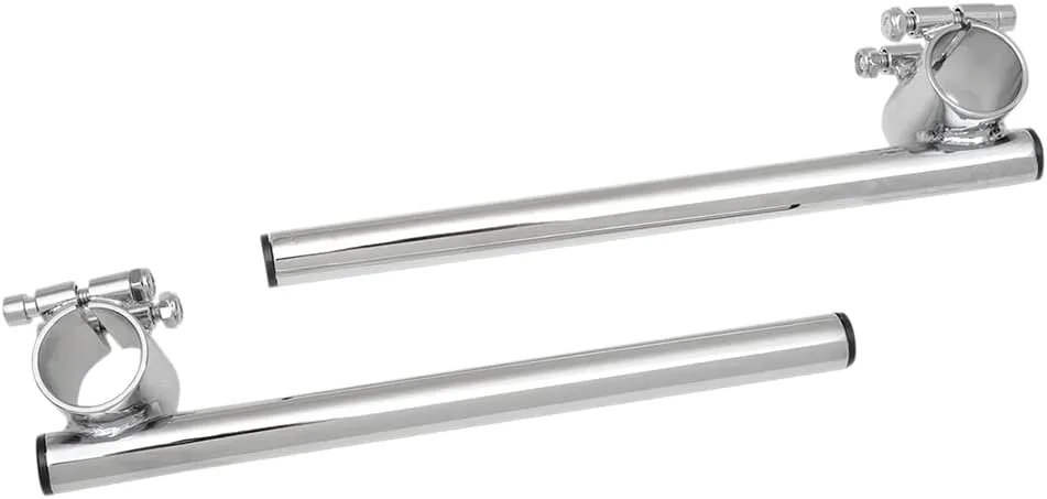 Emgo 7/8in. Steel Clip-on Handlebars - 36mm - Chrome, Handle Bar Size: 7/8in., Color: Chrome 23-93135