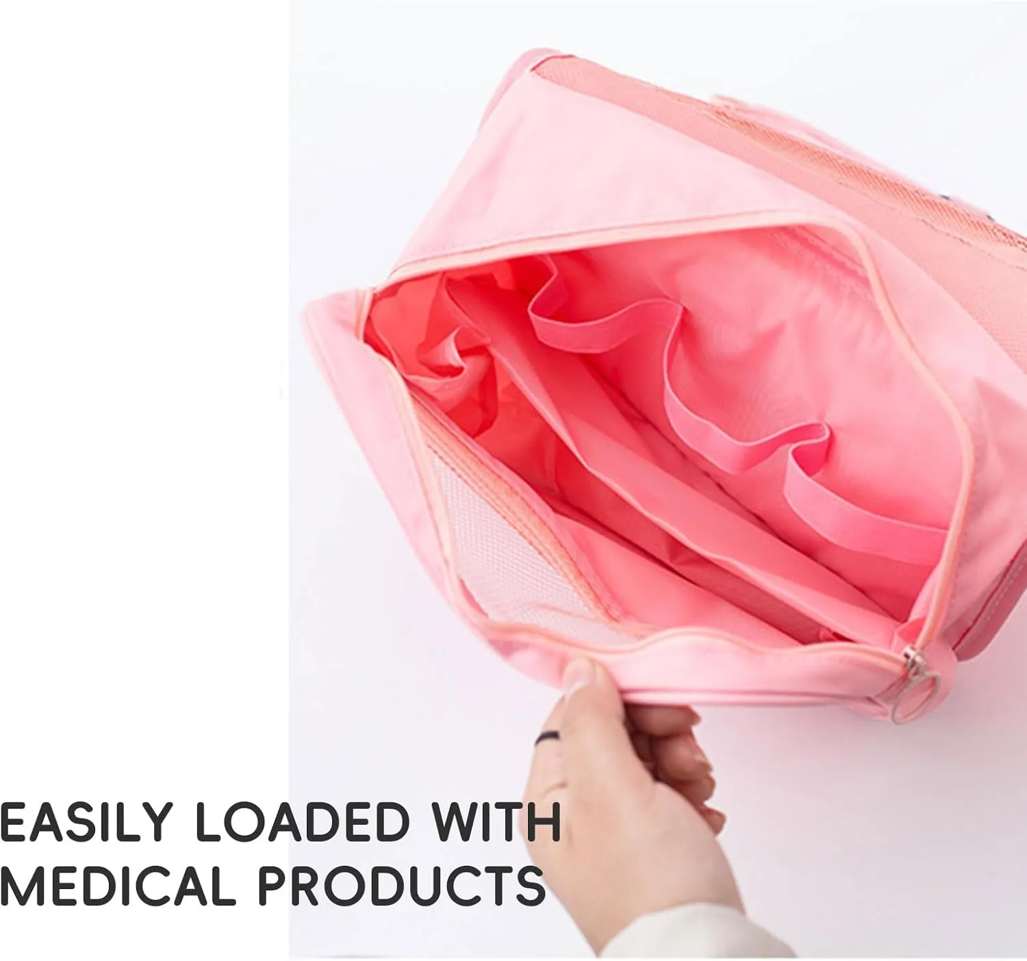 Exquisite Travel Bag for Ostomy and Colostomy Supplies - The Ultimate Choice for Post - Surgery Individuals, Featuring Hanging Setup and Stylish Covers Tailored for Women (Gray)