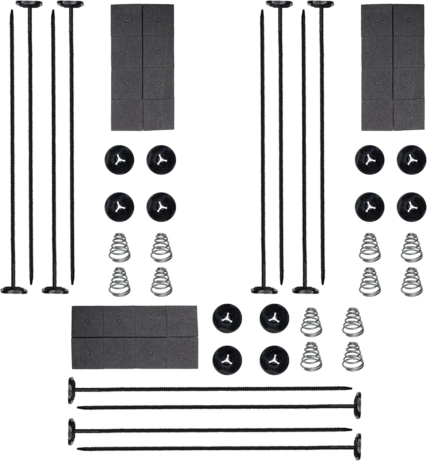Fan Mounting Kit, Radiator Fan Zip Ties Clips Mounting Kit, Electric Mount Hold Down for Cooling Fan Transmission Cooler Radiator Fan Kit for Universal Car Vehicle