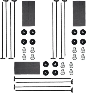 Fan Mounting Kit, Radiator Fan Zip Ties Clips Mounting Kit, Electric Mount Hold Down for Cooling Fan Transmission Cooler Radiator Fan Kit for Universal Car Vehicle