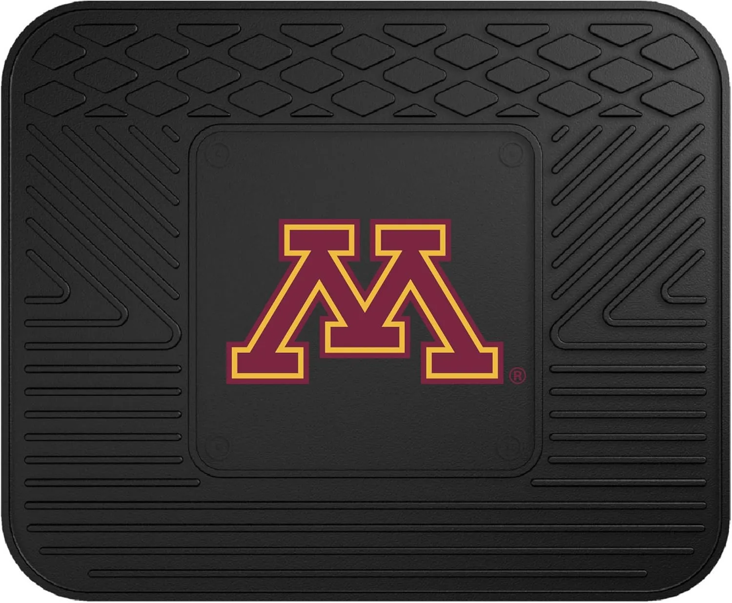 FANMATS 10066 Minnesota Golden Gophers Back Row Utility Car Mat - 1 Piece - 14in. x 17in., All Weather Protection, Universal Fit, Molded Team Logo