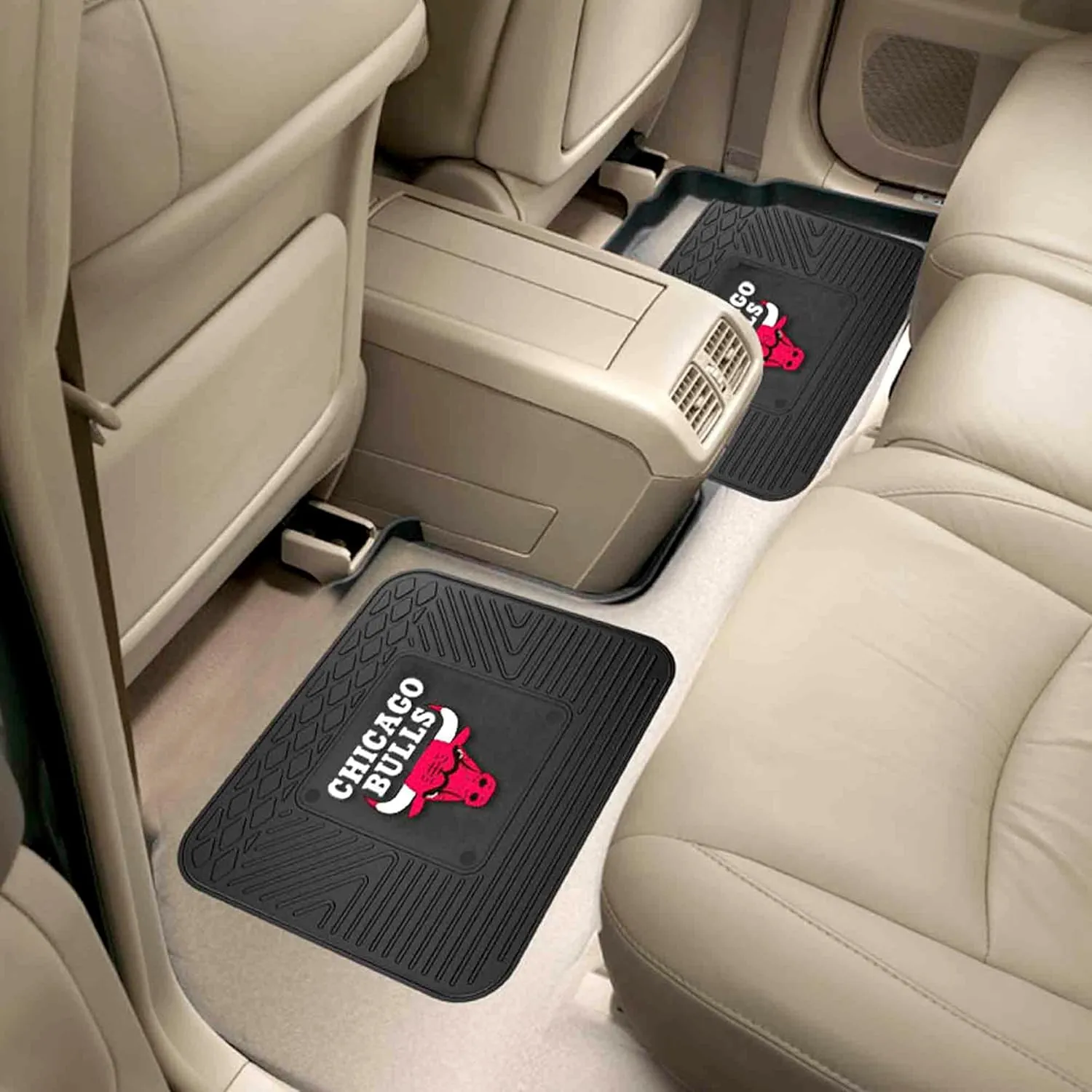 FANMATS NBA Unisex-Adult Back Seat Car Utility Mats - 2 Piece Set