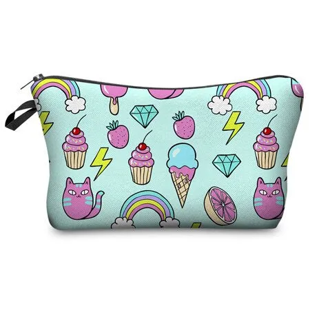 Fashion 3D Printed Cosmetic Bags