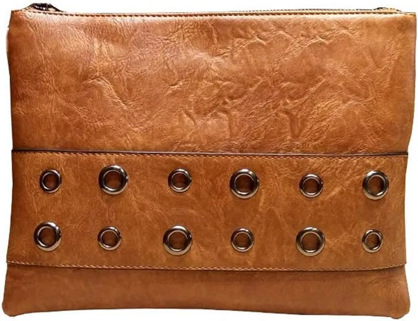 Fashion Rivet Women Envelope Clutch Bag PU Leather Crossbody Messenger Bags Female Shoulder Handbag Wristlet Clutches