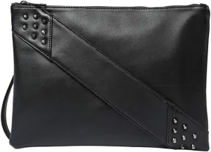 Fashion Women Clutches Rivet PU Leather Crossbody Bag Envelope Clutch Purse with Hand Strap