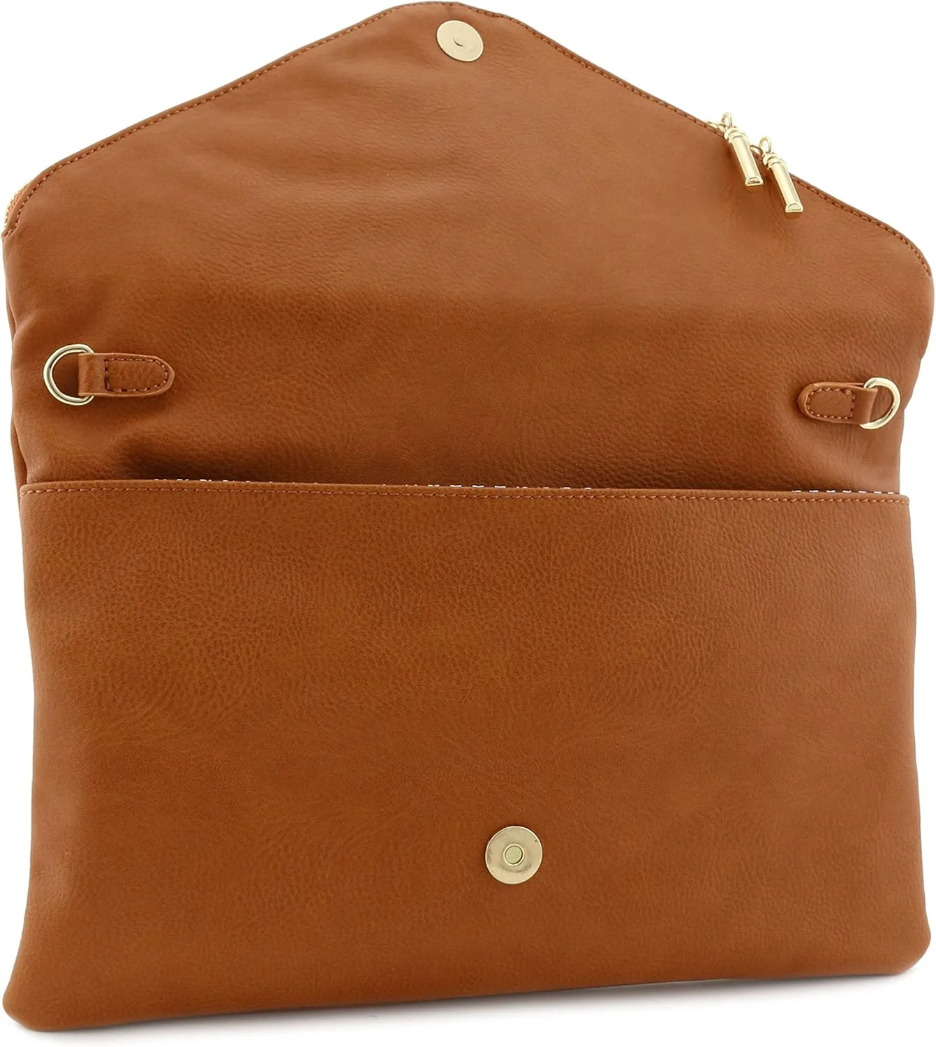 FashionPuzzle Oversized Envelope Clutch Evening Bag with Chain Strap