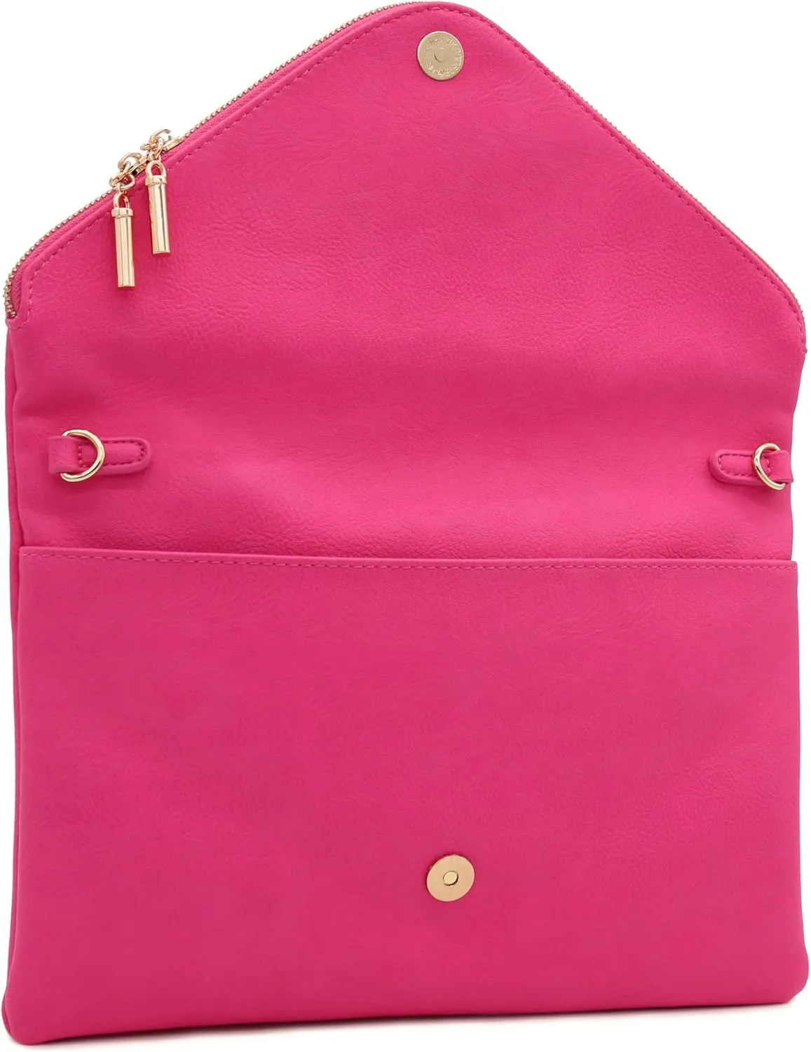 FashionPuzzle Oversized Envelope Clutch Evening Bag with Chain Strap