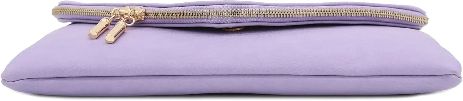 FashionPuzzle Oversized Envelope Clutch Evening Bag with Chain Strap