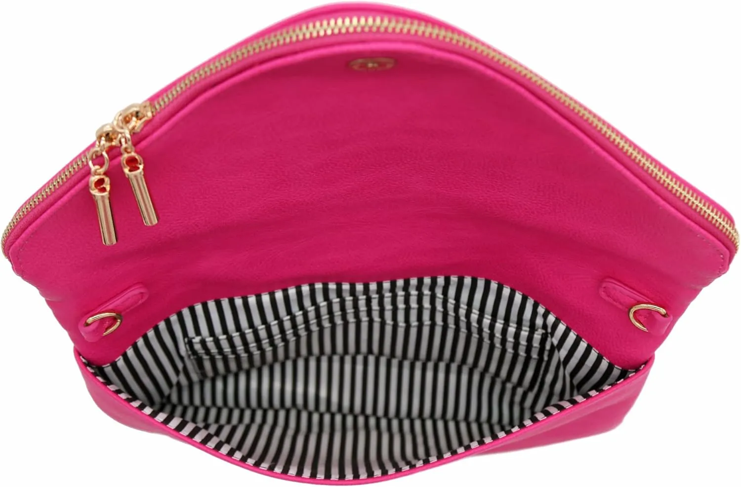 FashionPuzzle Oversized Envelope Clutch Evening Bag with Chain Strap