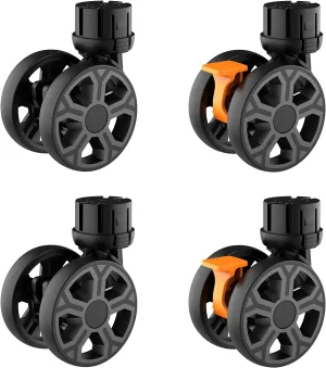FELICON SELORSS Heavy Duty Rotation Swivel Wheels for BY06 BY06S BY06C BY10 BY10WX Folding Utility Cart Rolling Crate(Black-4PCS)