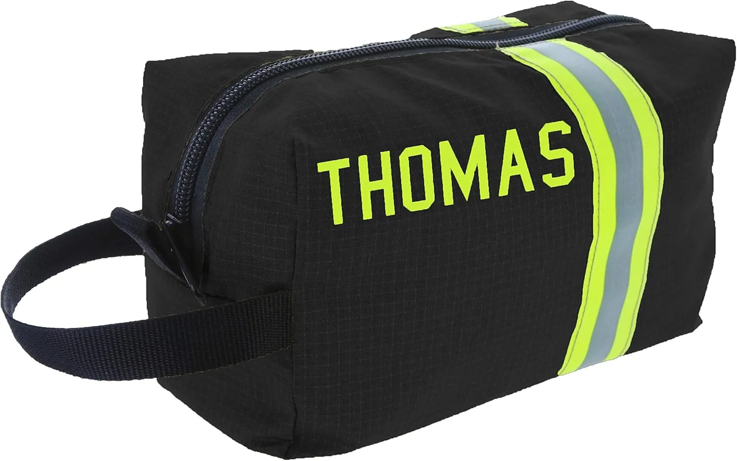 Firefighter Personalized Black Toiletry Bag