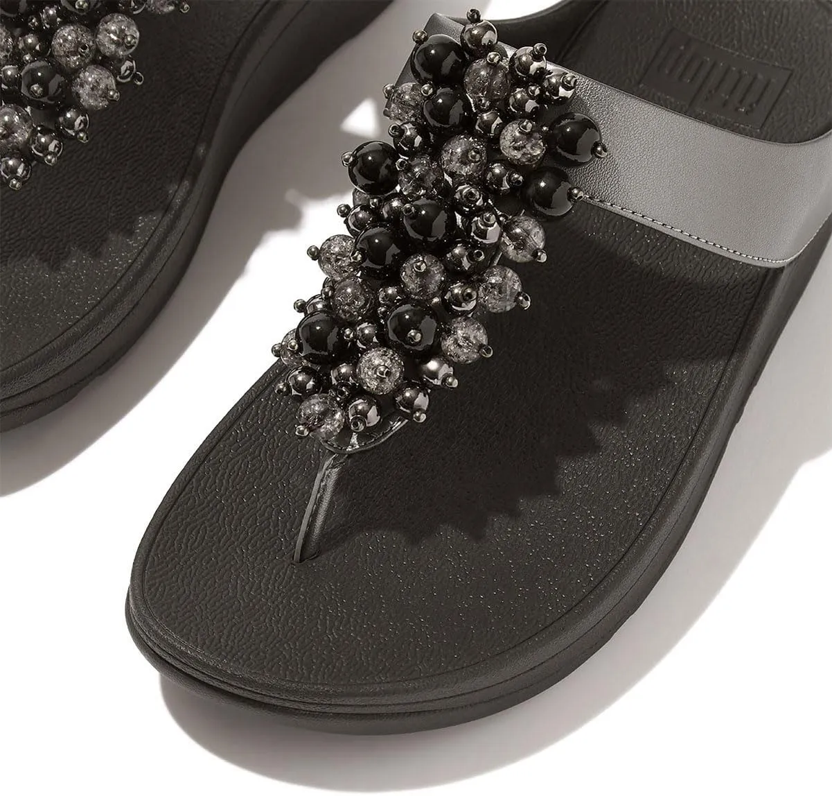 FitFlop Women's Fino Bauble-Bead Toe-Post Sandals Wedge
