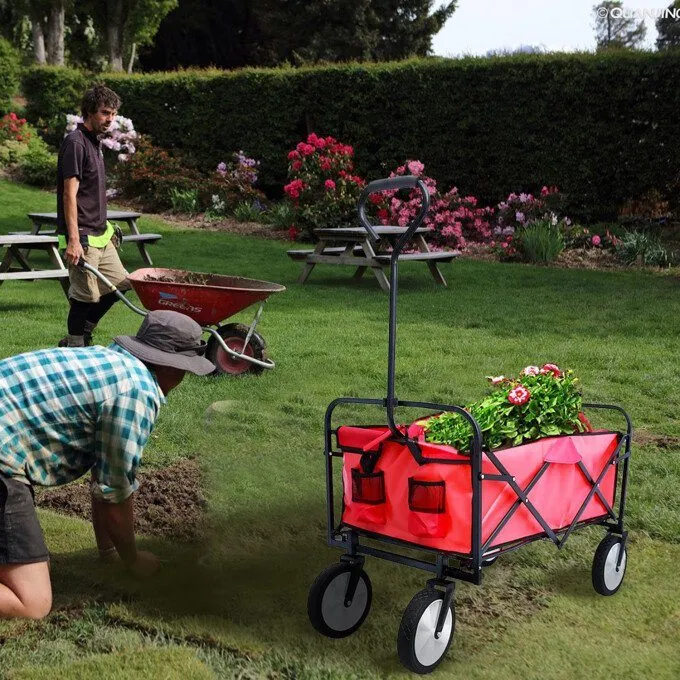 Folding Wagon Garden Shopping Beach Cart