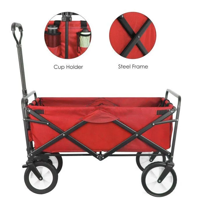 Folding Wagon Garden Shopping Beach Cart