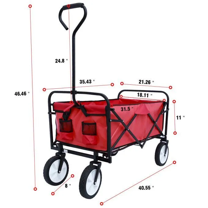 Folding Wagon Garden Shopping Beach Cart