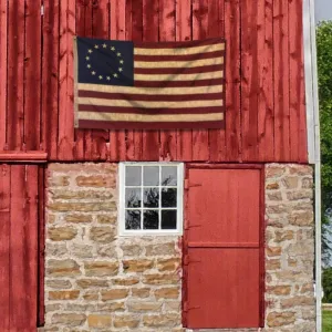 Founding Fathers Flags Betsy Ross Vintage Embroidered Flag - 5x8ft Premium Oxford Polyester