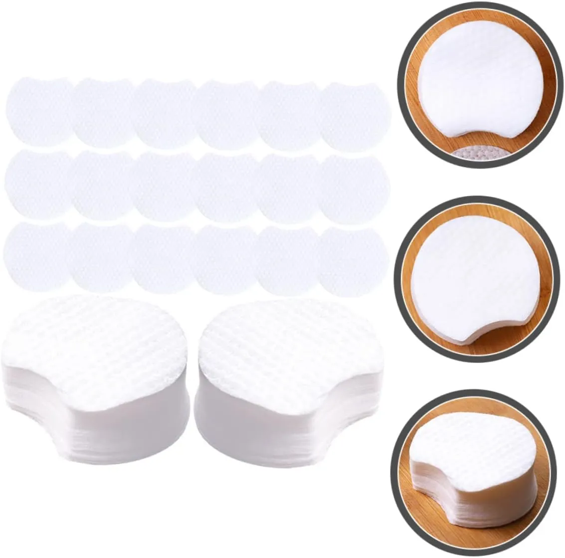 FRCOLOR 600pcs Pearl Pattern Makeup Remover Cotton Face Makeup Remover Travel Make up Remover Wipes Travel Wipes for Women Cosmetic Pads for Face Cotton Pad Disposable Cotton Face Pads