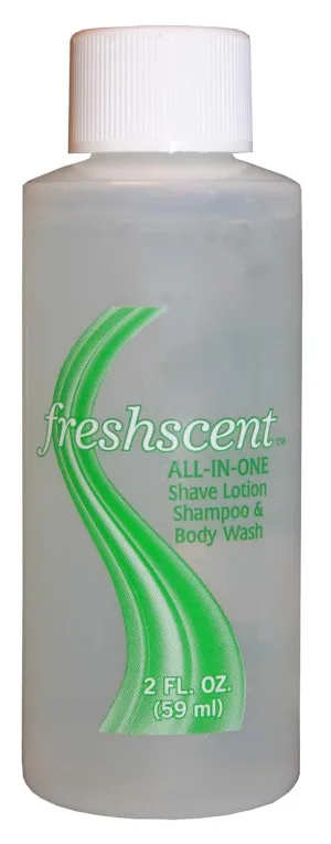 Freshscent All In One-Shampoo/Shave Gel/Body Wash 2 OZ.Case Pack 96 - 312989