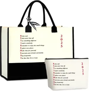 Funny Retirement Tote Bag Gift for Women - Unique Cool Party & Hoe Bag Design Gift Ideas for Best Friends