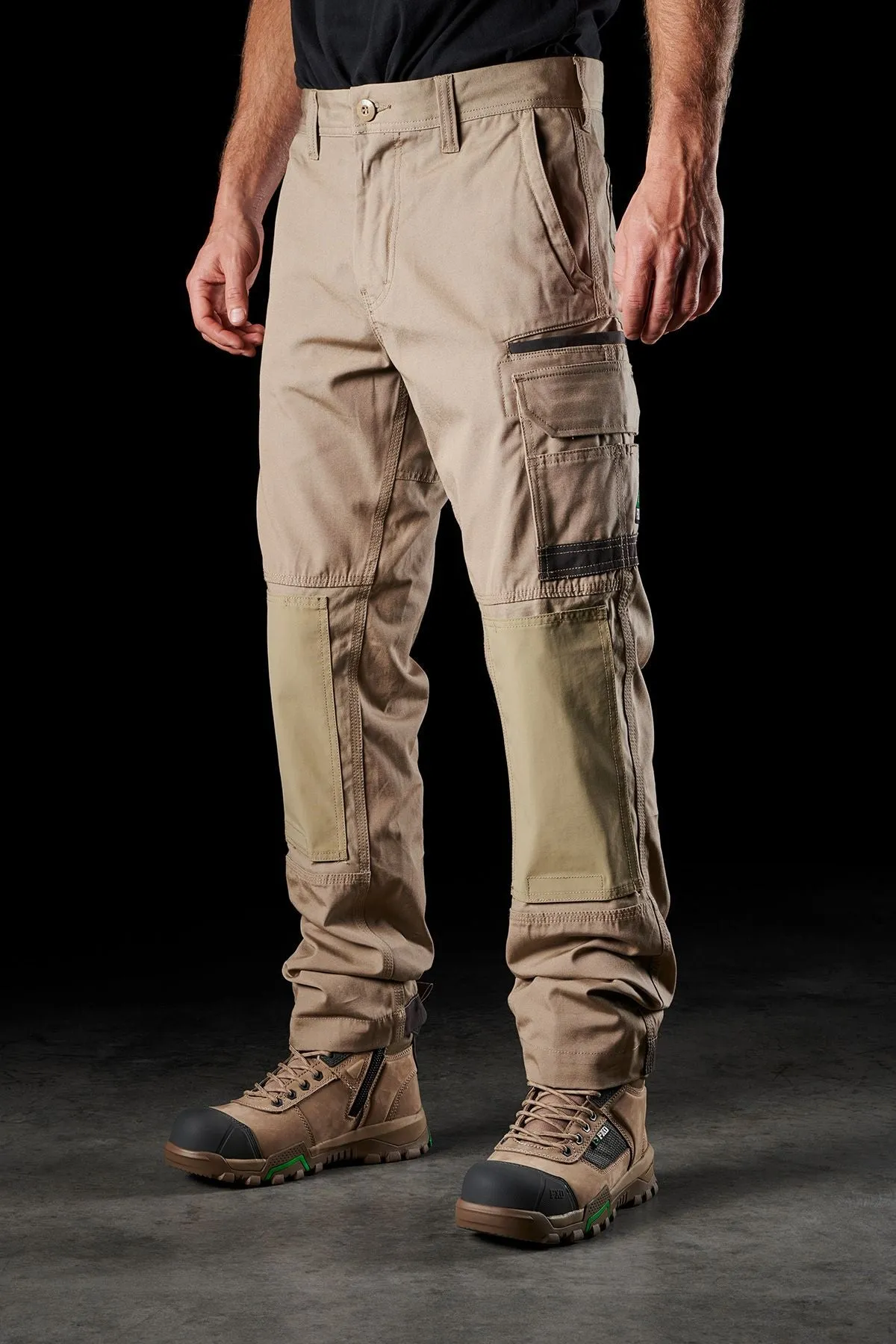 FXD Men's WP-1 Original Cargo Work Pants - Khaki
