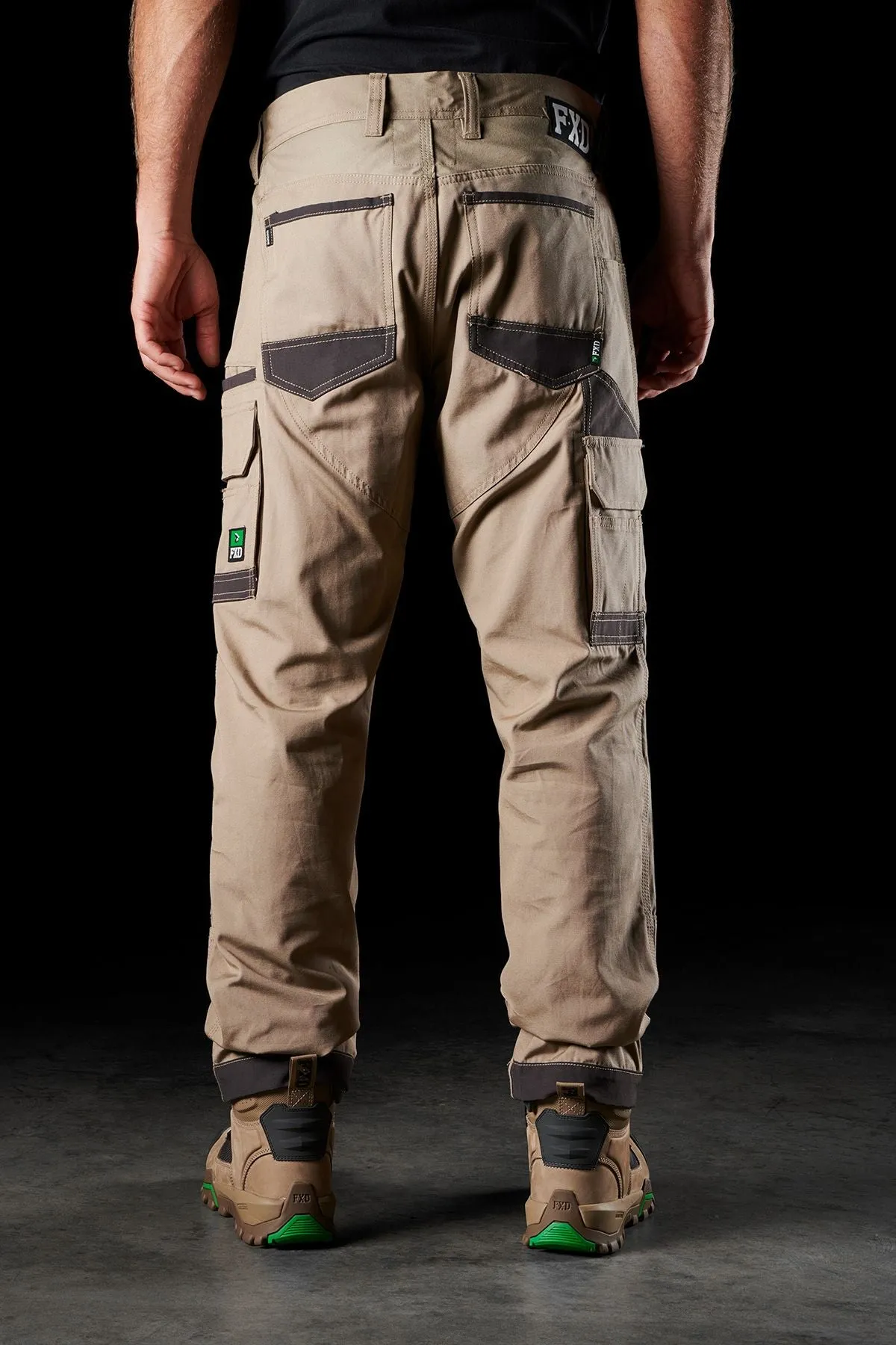 FXD Men's WP-1 Original Cargo Work Pants - Khaki
