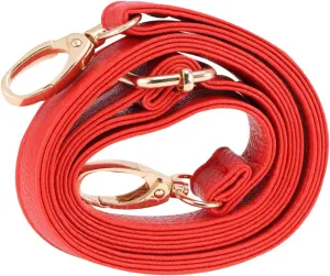 Gadpiparty Women Bag Strap Faux Leather Crossbody Belt for Handbags and Purses High End Buckles Classic Design Red Faux Leather Bag Accessories