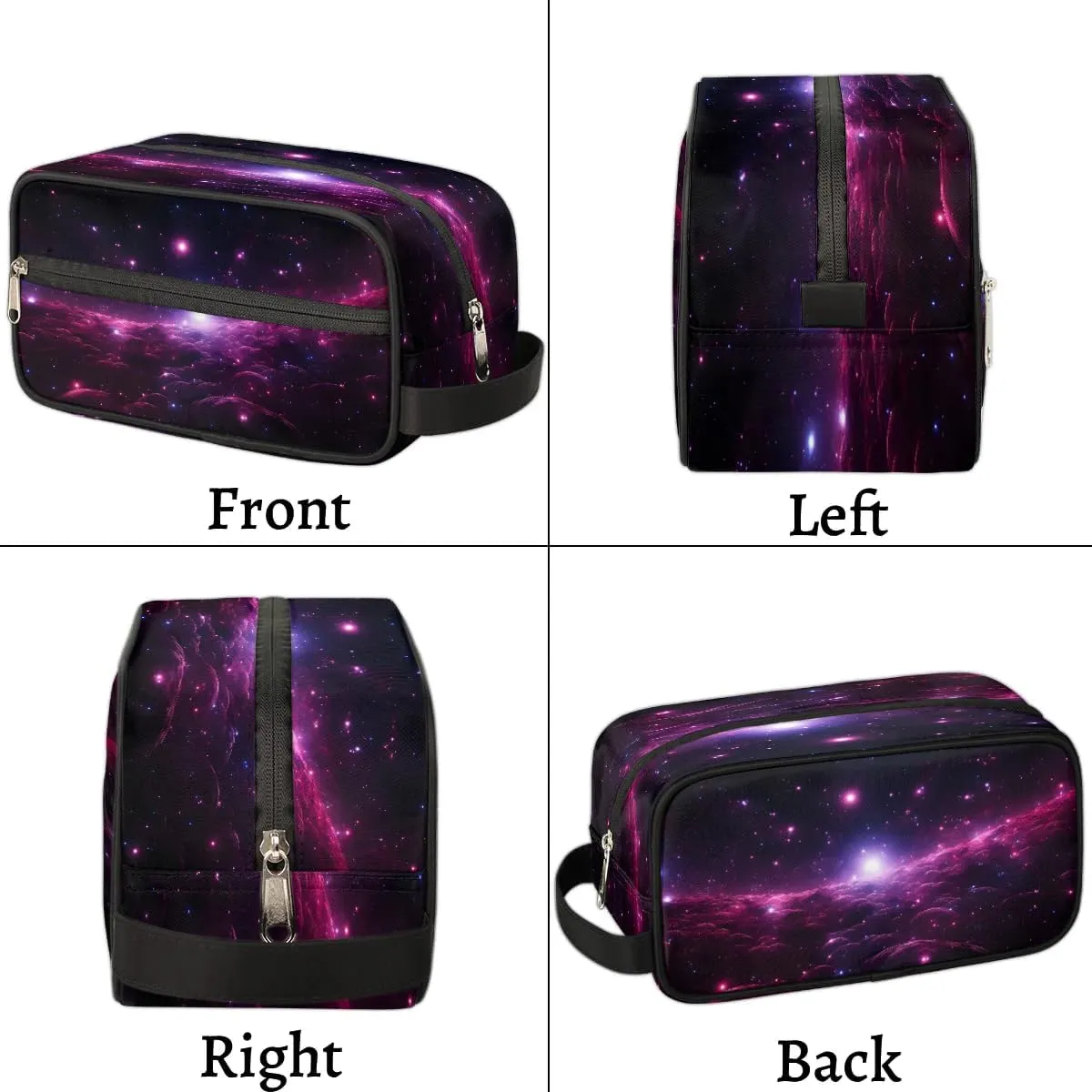 Galaxy Travel Toiletry Bag for Women Men Waterproof Cosmetic Makeup Bag Shaving Bag Storage Bags with Handle for Toiletries and Shaving Accessories