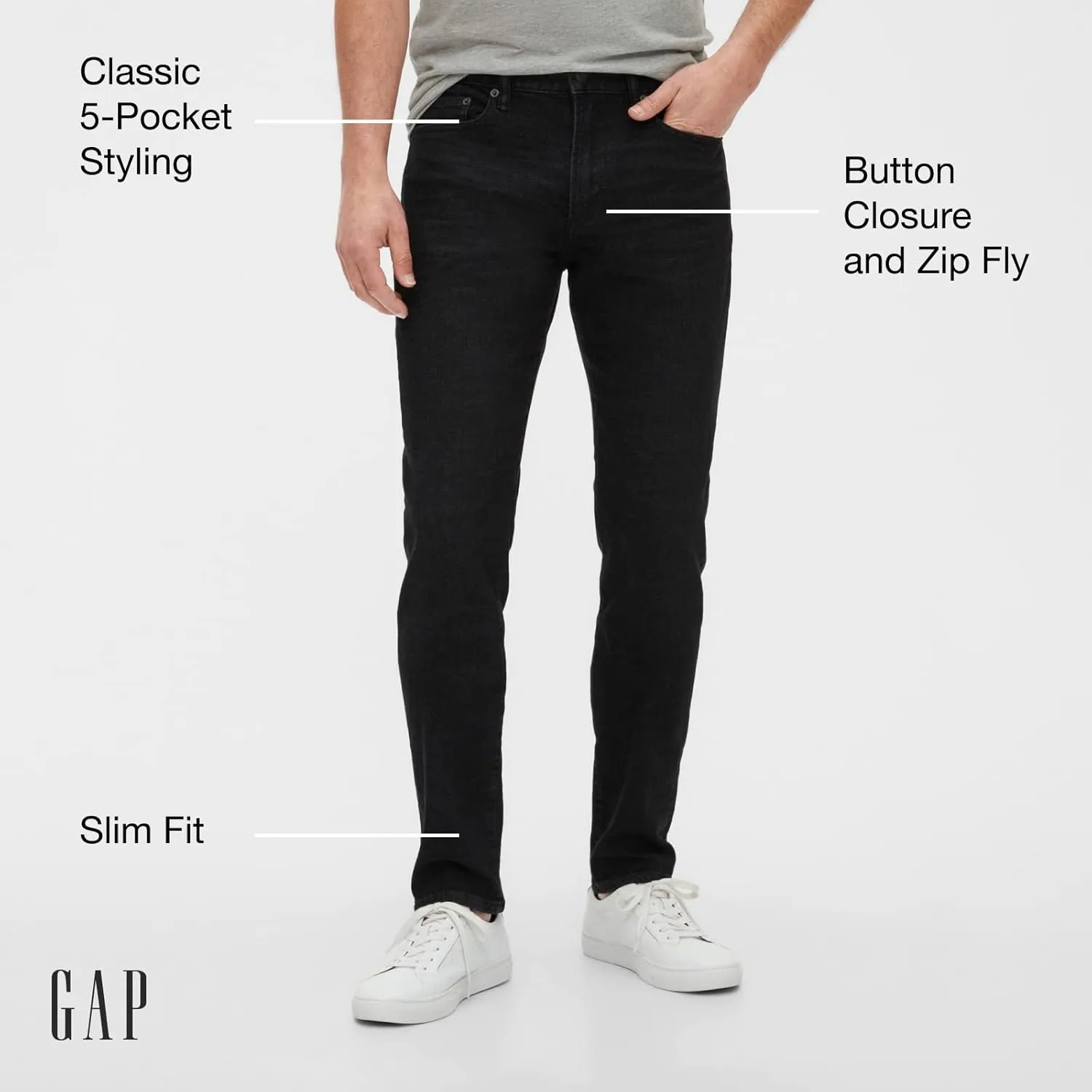 GAP Men's Slim Taper Fit Denim Jeans