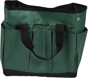 Garden Tools Tote Bag, Large Capacity Portable Gardening Kit for Woodworker Electrician Dark Green