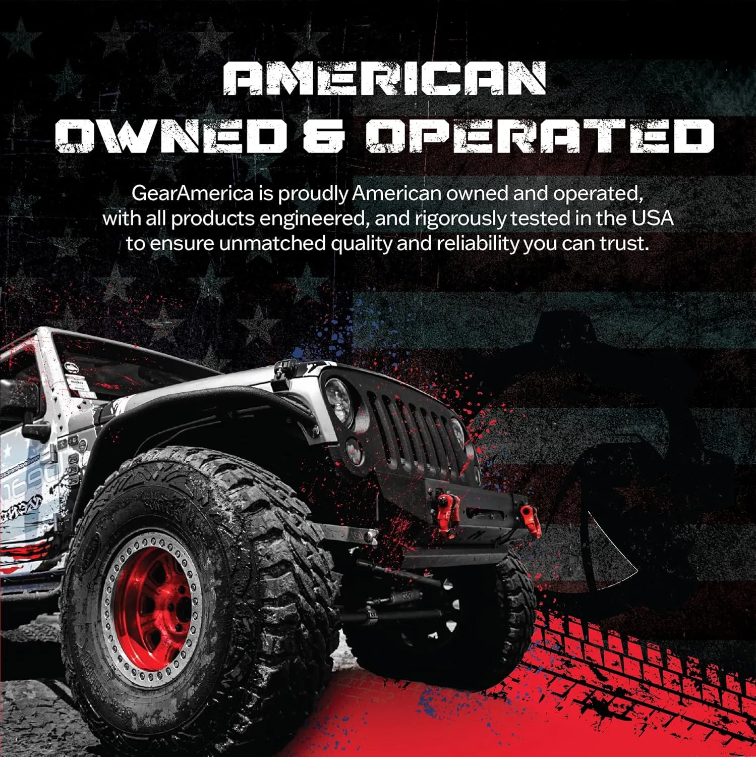 GearAmerica Heavy Duty 3"x20' Tow & Winch Strap - 35,053lbs Tree Saver, Break Strength Recovery Rope for Offroad & Towing - Weather Resistant, Triple Reinforced Loops (Camo) - Tow Strap