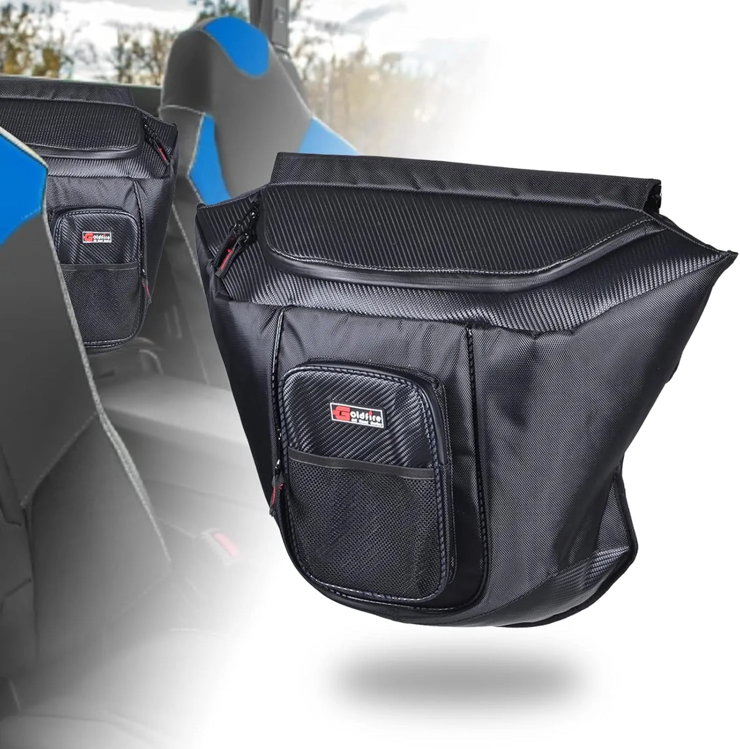General 1000 Storage Bag, General 1000 Behind Seat Storage Bag, UTV Center Seat Bag Tool Porch For Polaris General 1000/1000-4 / XP 1000 / XP 4 1000 2016-2024 (Black)