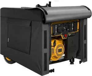 Generator Covers Heavy Duty Waterproof, 38”Lx28”Wx30”H Portable Generator Cover, Snow/UV/Wind Proof Generator Cover for Portable Generators 5500-15000 Watt, fit for Most Generators-Black
