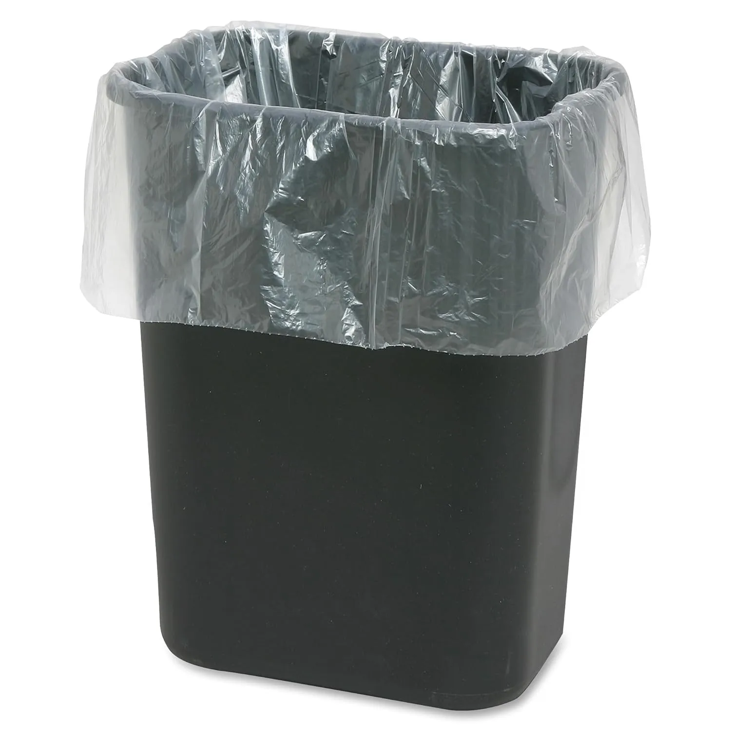 Genuine Joe GJO02312 Heavy Duty Low-Density Kitchen Trash Bag, 13 Gallon Capacity, 31" Width x 24" Height x 0.85 mil Thickness, White (Box of 150)