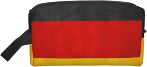 Germany Flag Print Travel Toiletry Organizer Bag, Cosmetic & Storage Pouch For Travel And Daily Use