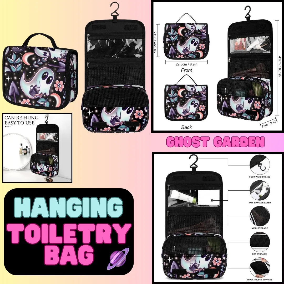 GHOST GARDEN - HANGING TOILETRY BAG-PREORDER CLOSING 8/26