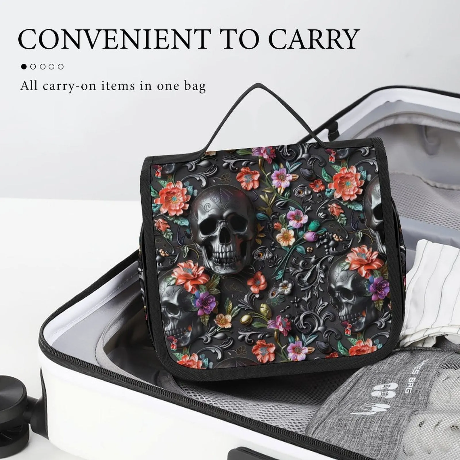 GHOST GARDEN - HANGING TOILETRY BAG-PREORDER CLOSING 8/26