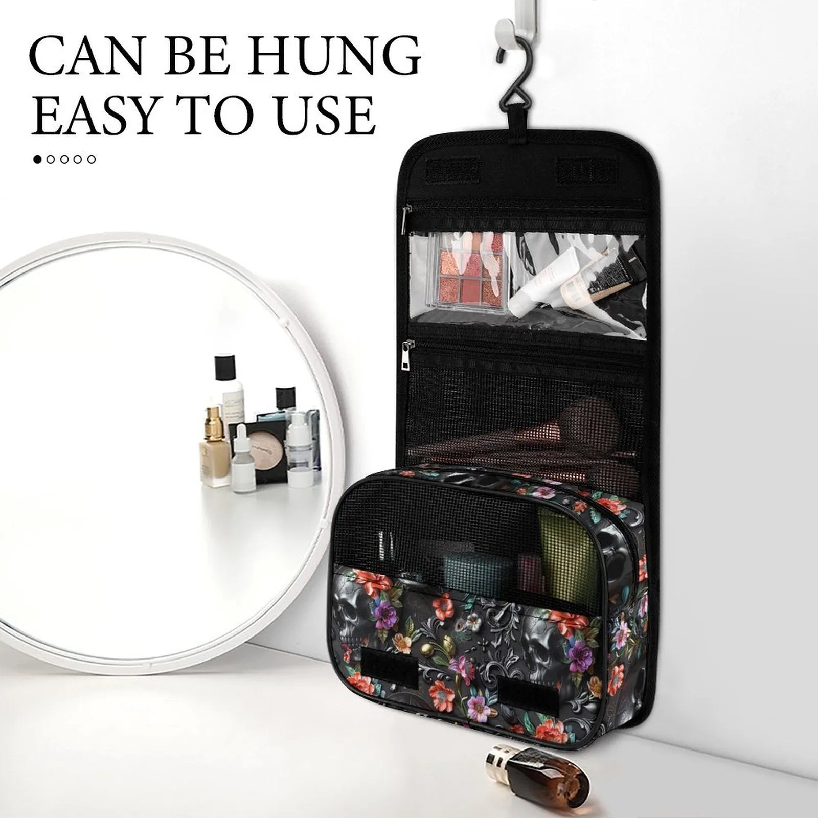 GHOST GARDEN - HANGING TOILETRY BAG-PREORDER CLOSING 8/26