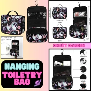 GHOST GARDEN - HANGING TOILETRY BAG-PREORDER CLOSING 8/26