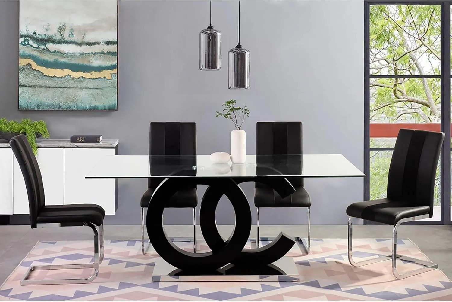 Global Furniture USA Leslie Black Dining Chair