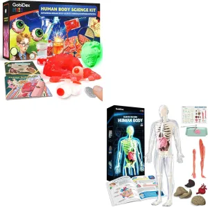 GobiDex Human Body Model Kit & Human Science Experiments,Physiology Anatomy for Kids Ages 8 ,Eduactional STEM Toys,Birthday Hallowan Gifts for Boys and Girls 8-12,