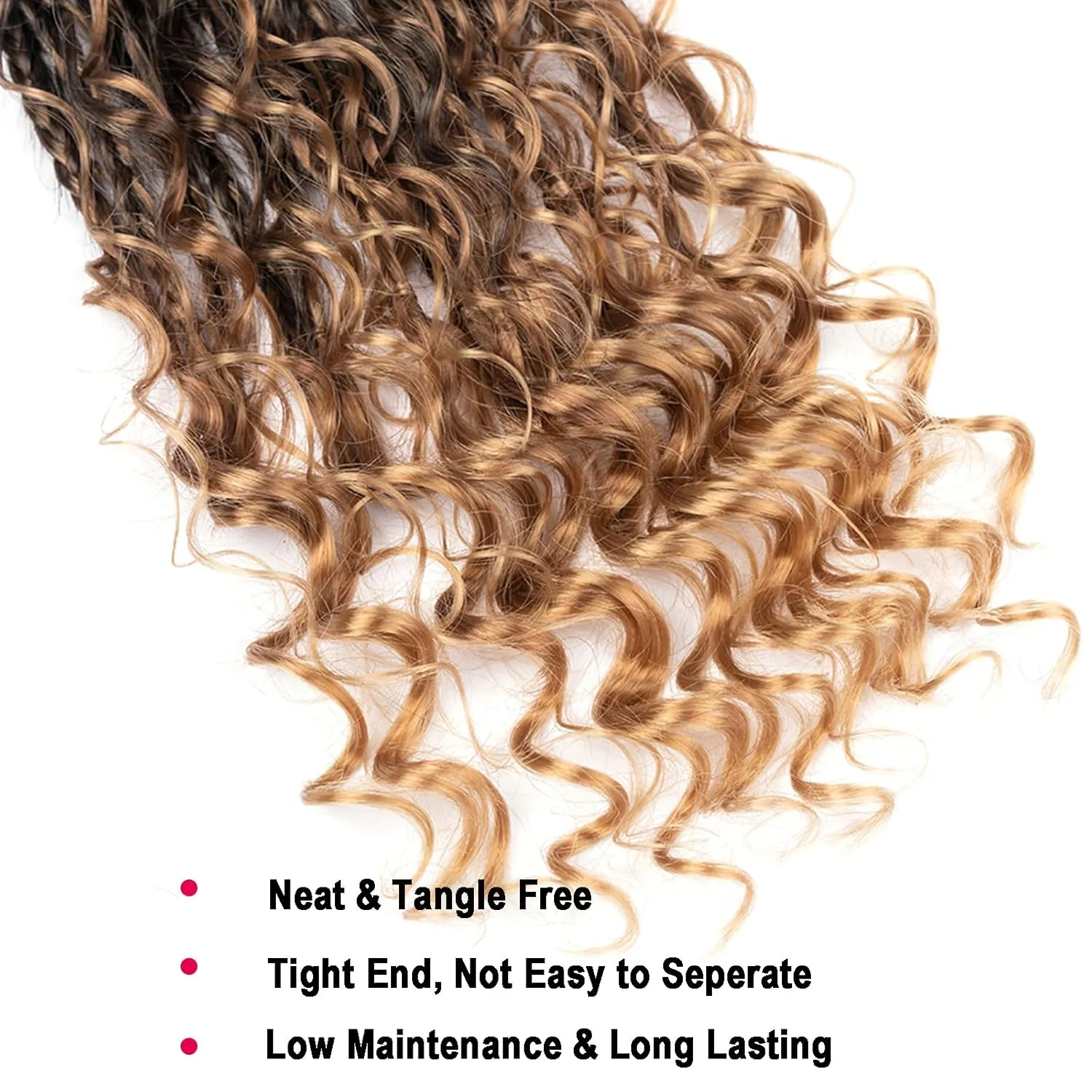 Goddess Box Braid Crochet Hair 14inch 6packs Boho Locs With Curly Ends Prelooped Box Braid Glinda Angle Crochet Hair For Black Women Natural And Stylish Braided Hairstyle(14inch,T1B/27)
