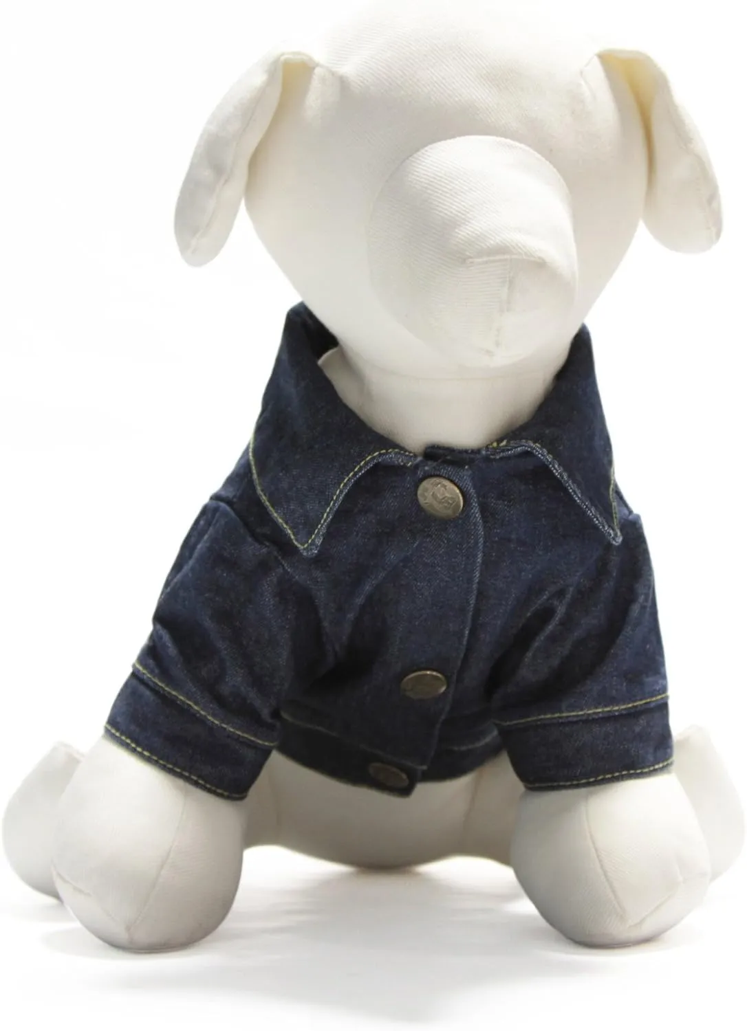 Gooby Denim Jacket for Pets, X-Large, Hearts