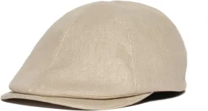 Goorin Bros. Men's Benjamin Paul Linen Duckbill Ivy Flat Cap Newsboy Hat