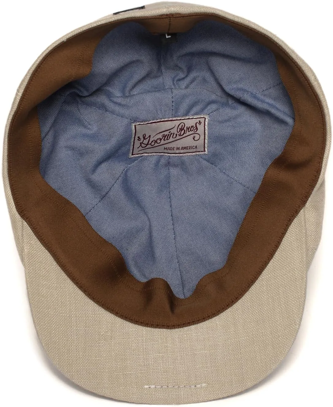 Goorin Bros. Men's Benjamin Paul Linen Duckbill Ivy Flat Cap Newsboy Hat
