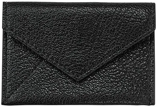Graphic Image MINI Envelope Black Leather (r) -