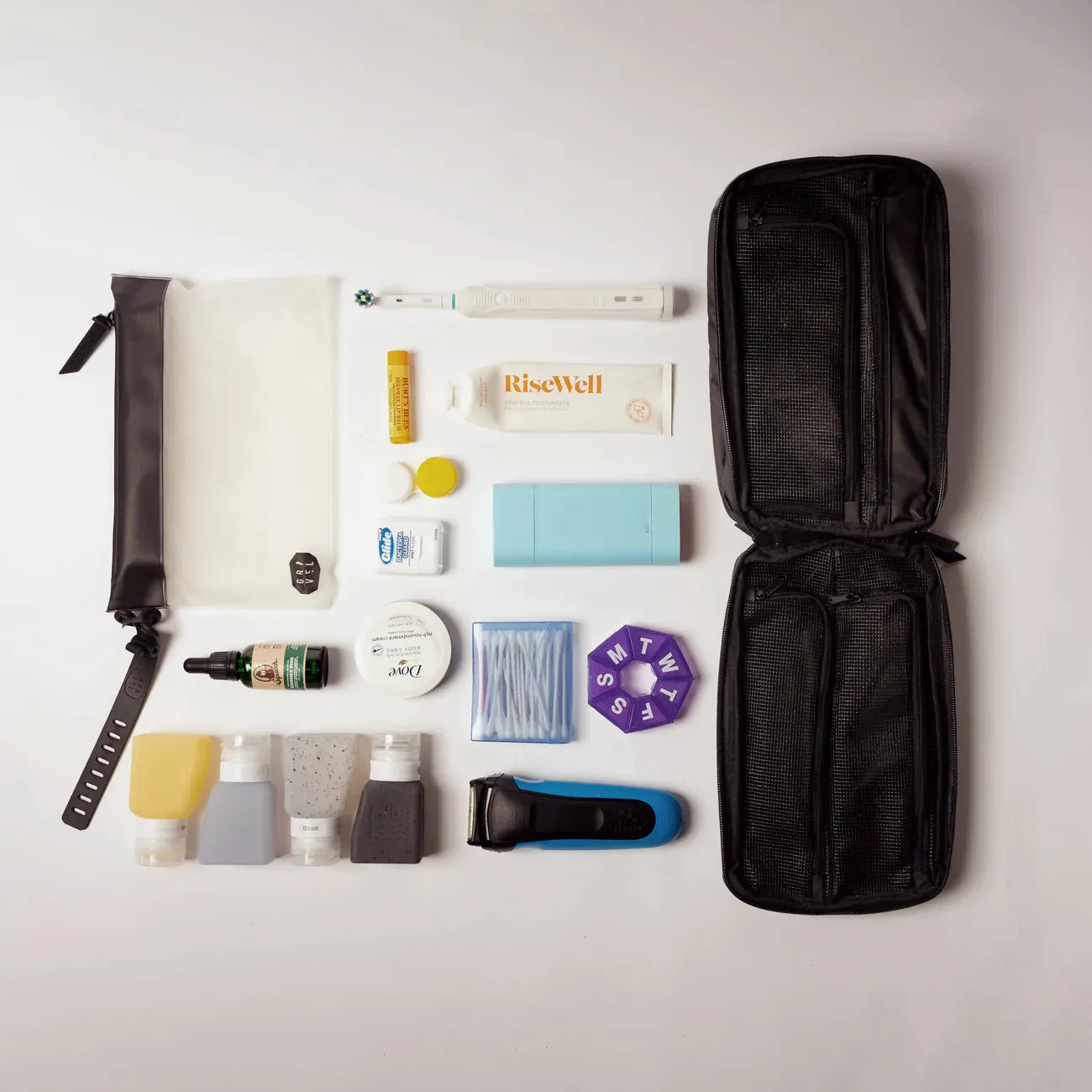 Gravel Travel Explorer Plus™ Toiletry Bag - Packing More - Black