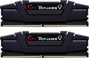 G.SKILL Ripjaws V Series (XMP) DDR4 RAM 32GB (2x16GB) 3200MT/s CL16-18-18-38 1.35V Intel AMD Desktop Computer Memory UDIMM - Black (F4-3200C16D-32GVK)
