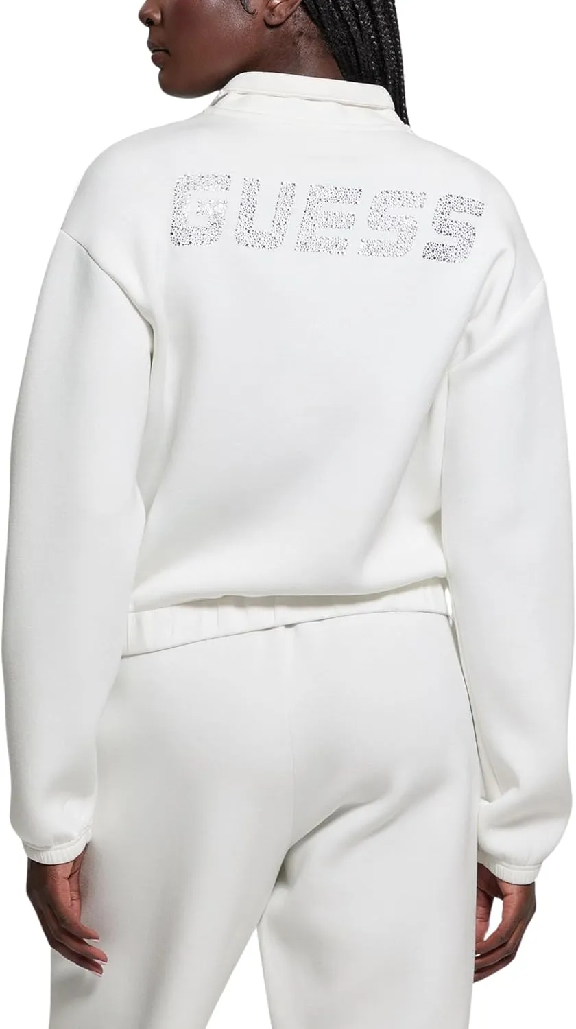 GUESS Women's Eco Cecilia Scuba Zip Sweatshirt