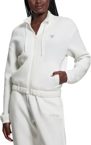 GUESS Women's Eco Cecilia Scuba Zip Sweatshirt